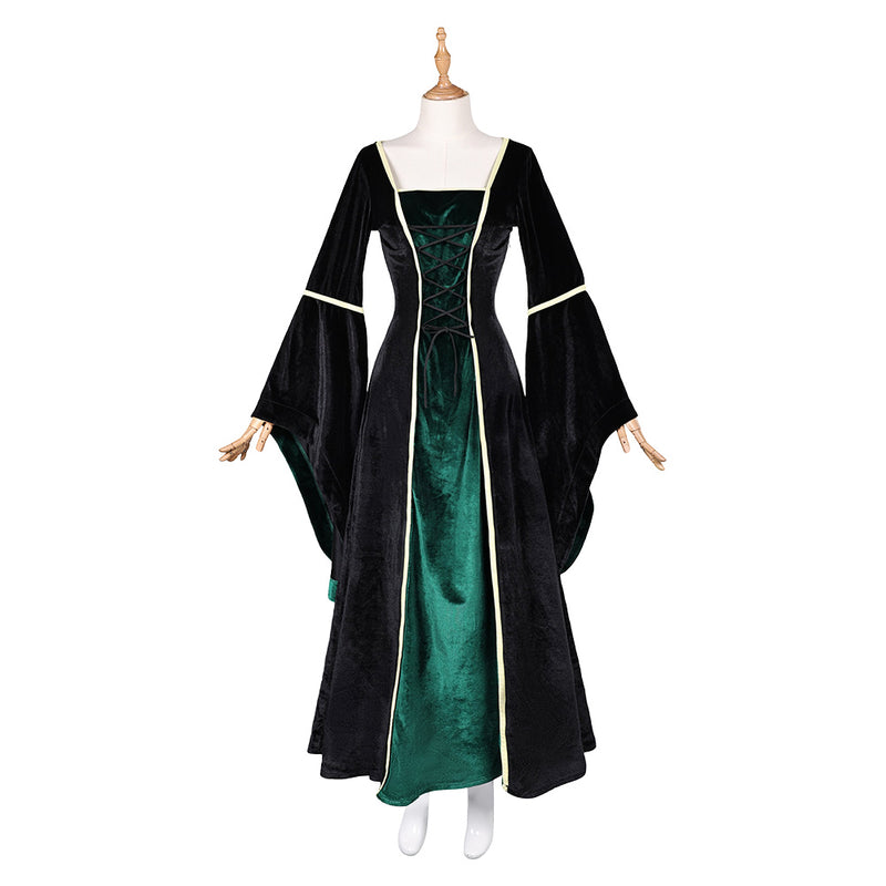 Gothic formal dress Medieval Clothing halloween costume Cosplay Costume Outfits Halloween Carnival Suit