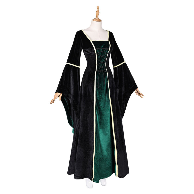 Gothic formal dress Medieval Clothing halloween costume Cosplay Costume Outfits Halloween Carnival Suit