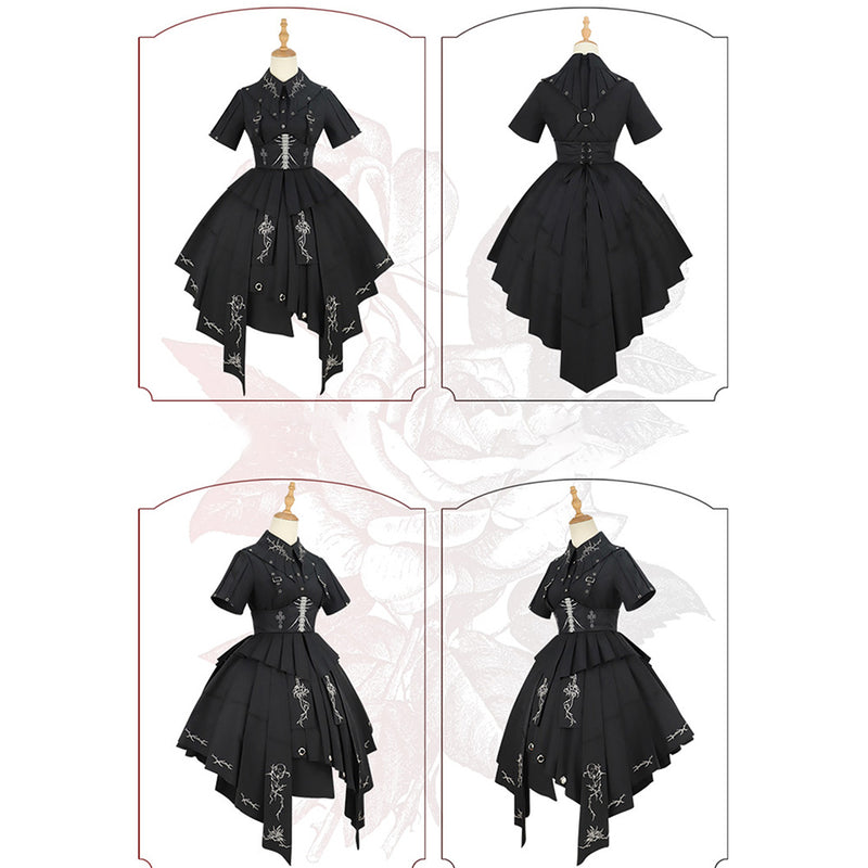 Gothic Lolita Cosplay Costume Dress Outfits Halloween Carnival Suits