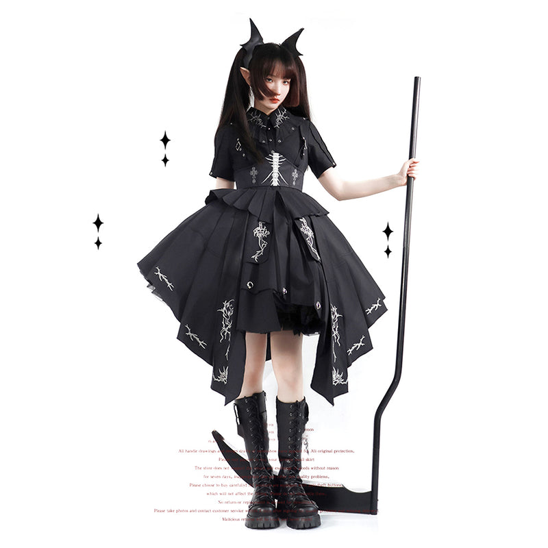 Gothic Lolita Cosplay Costume Dress Outfits Halloween Carnival Suits