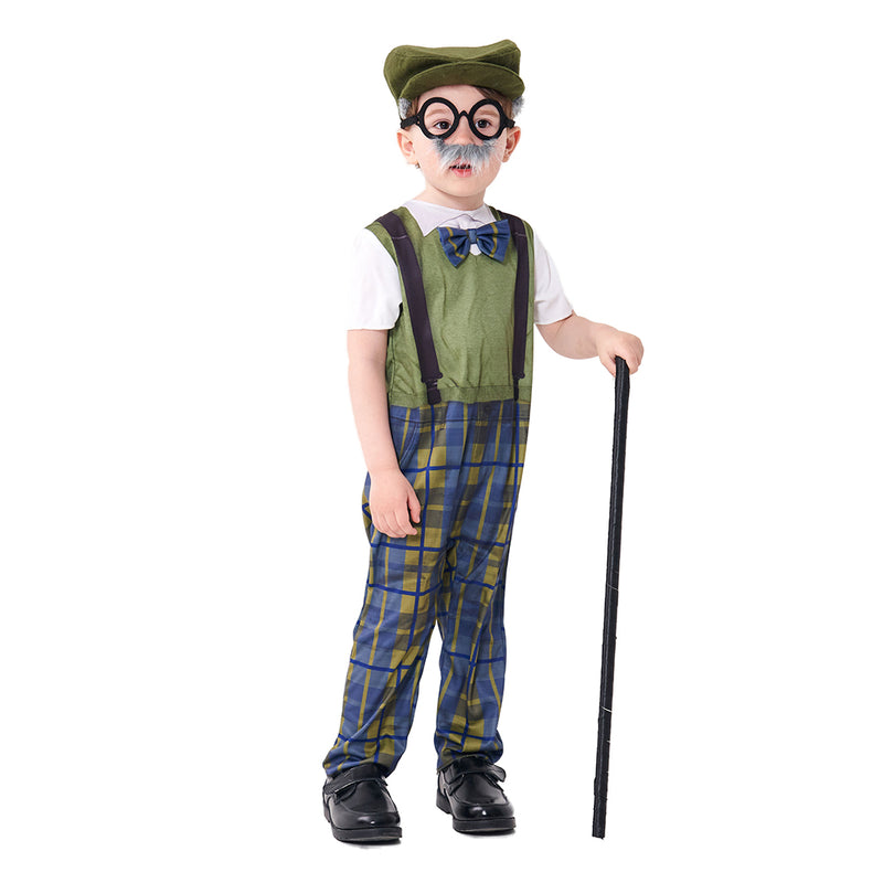 grandpa Cosplay Costume Outfits Halloween Carnival Suit For Kids