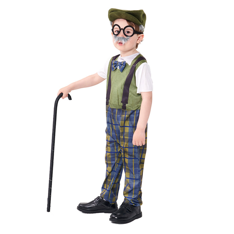 grandpa Cosplay Costume Outfits Halloween Carnival Suit For Kids