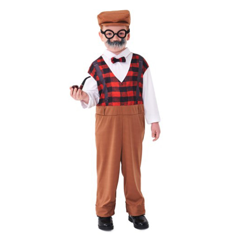 grandpa Cosplay Costume Outfits Halloween Carnival Suit For Kids