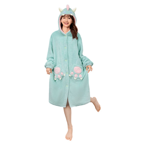 Green Dragon - animal series bathrobe - OLAOLA Original design