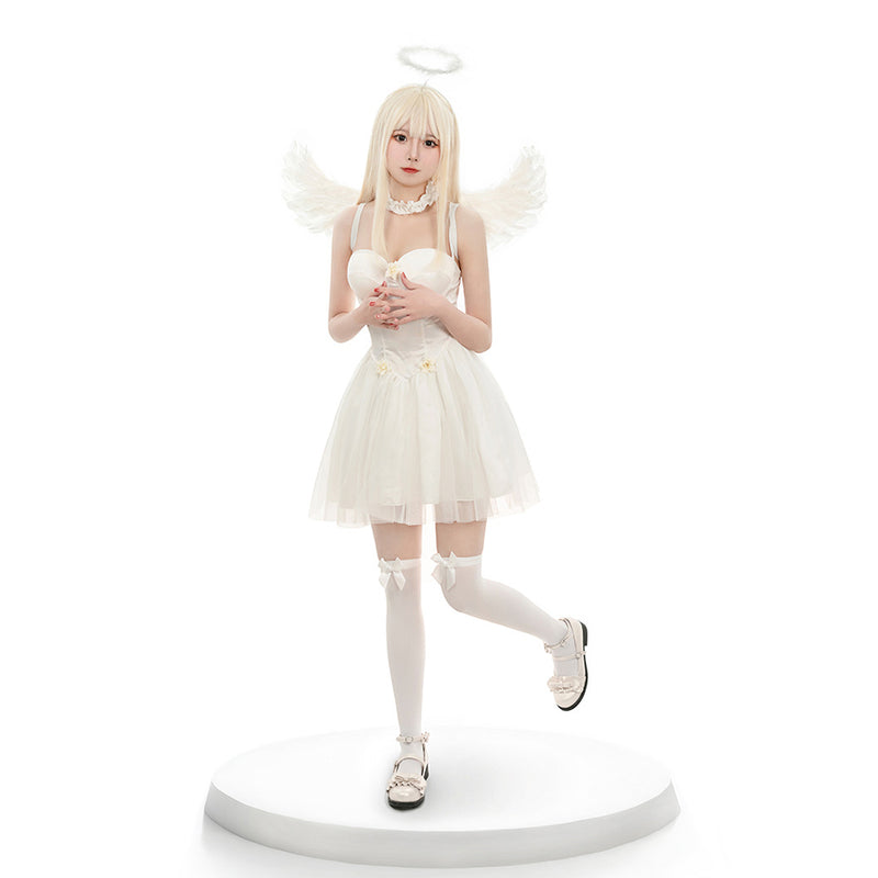 Halloween Angel  Cosplay Costume Outfits Halloween Carnival Disguise Suit