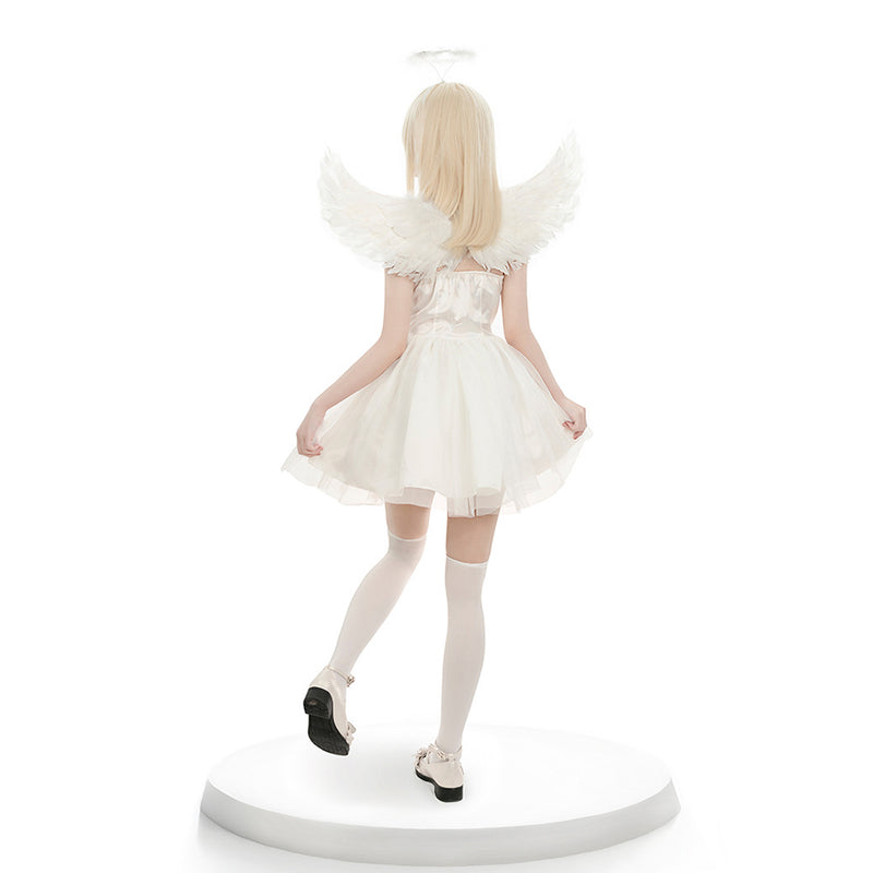 Halloween Angel  Cosplay Costume Outfits Halloween Carnival Disguise Suit