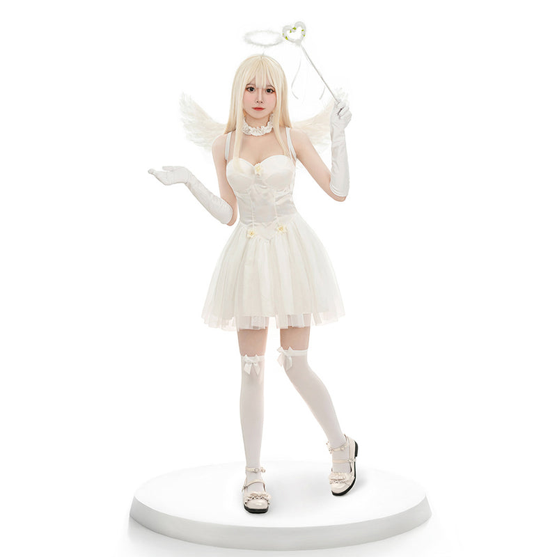 Halloween Angel  Cosplay Costume Outfits Halloween Carnival Disguise Suit