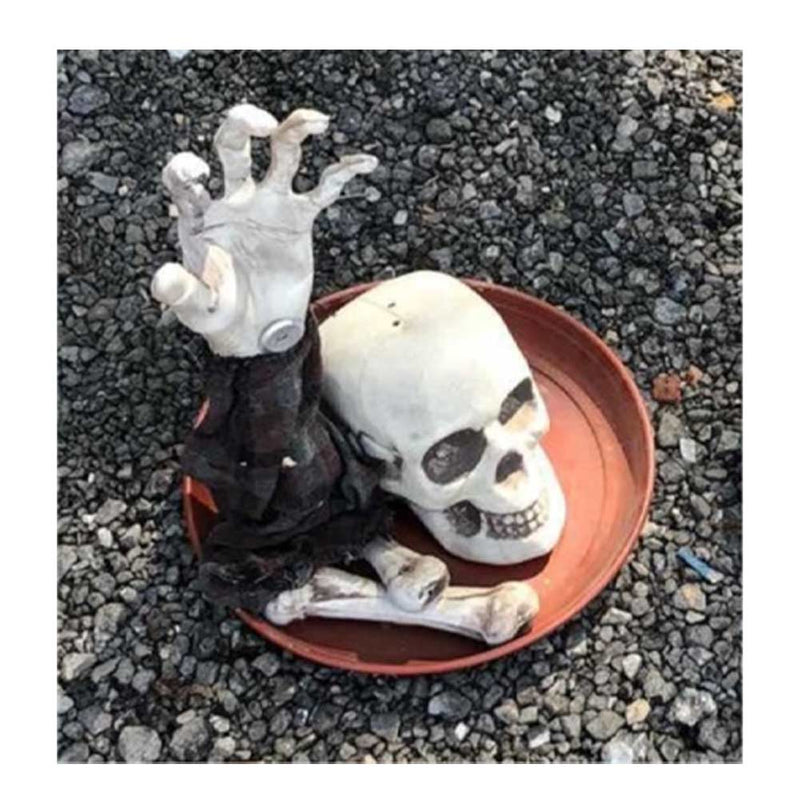 Halloween Decoration Moving Skeleton Bone Ornaments Halloween Party Props Mermaid Skull Horror Home Decor Accessories