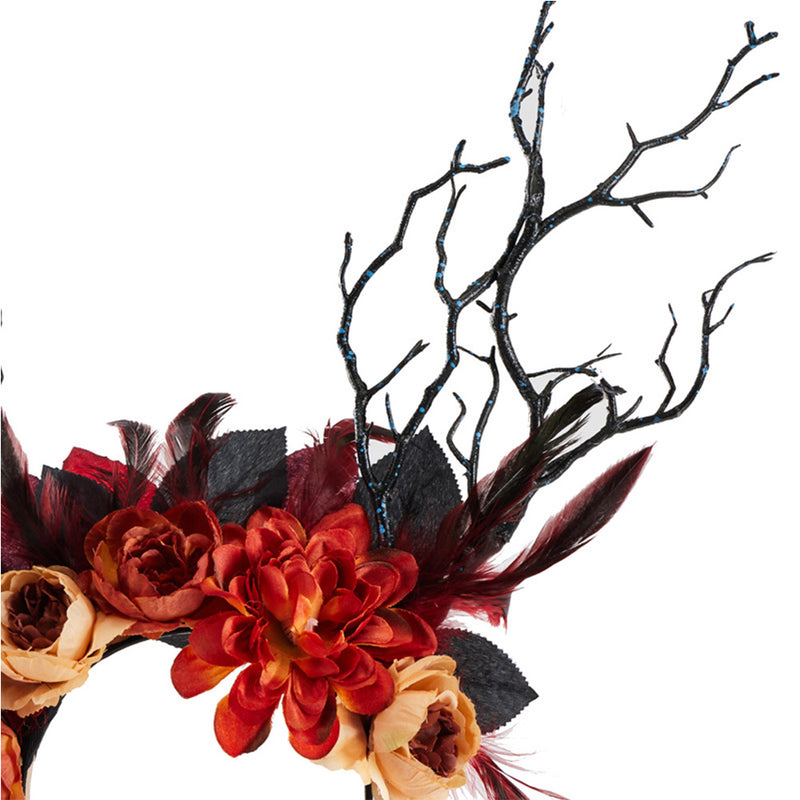 Halloween flower feather hair accessories Halloween Carnival Costume Accessories