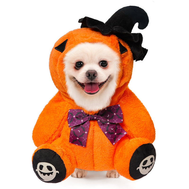 Halloween Pet Dog Costume Outfits Halloween Carnival Party Ghost Hotel Disguise Suit Toy pumpkin pet costume dog costume thanksgiving day