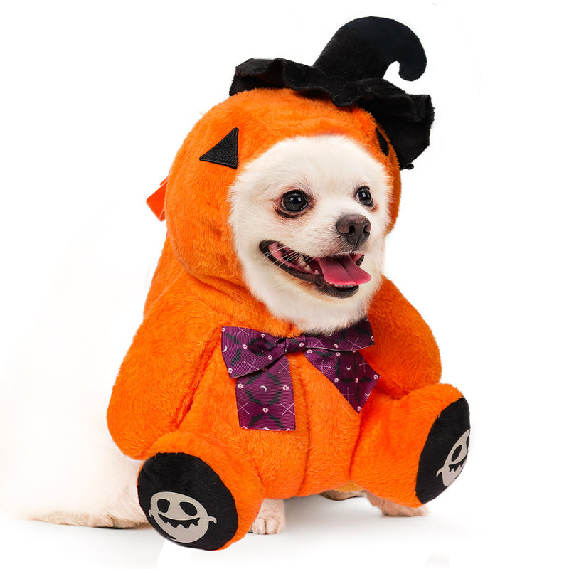 Halloween Pet Dog Costume Outfits Halloween Carnival Party Ghost Hotel Disguise Suit Toy pumpkin pet costume dog costume thanksgiving day