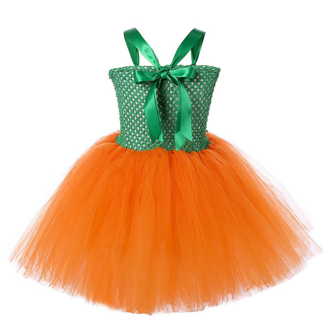 VeeGet Halloween Pumpkin Kids Girls Cosplay Dress Halloween Carnival Costume GirlKidsCostume