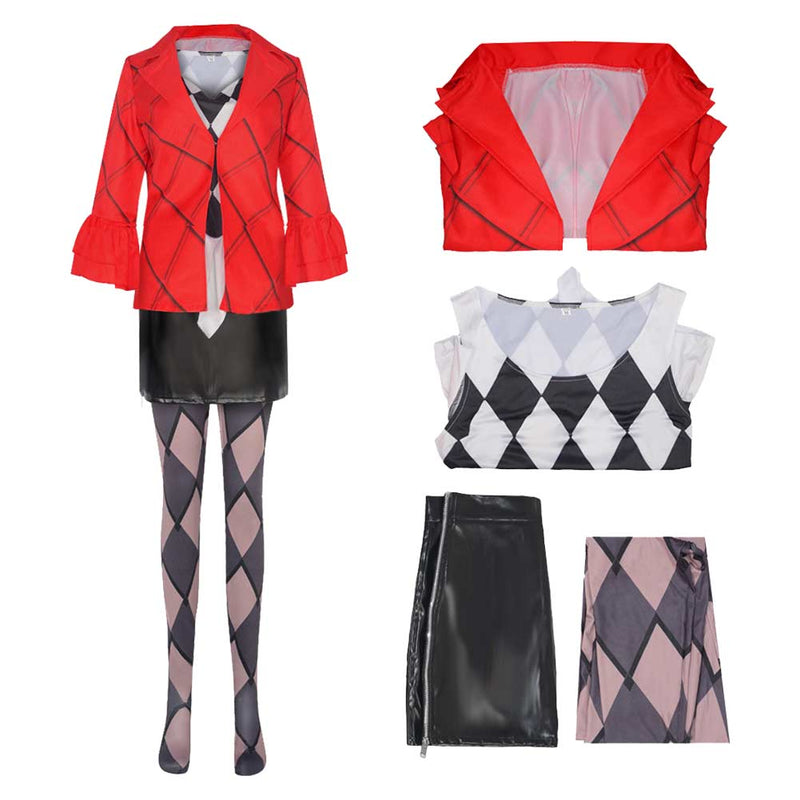 Harley Quinn Cosplay Costume Outfits Halloween Carnival Suit