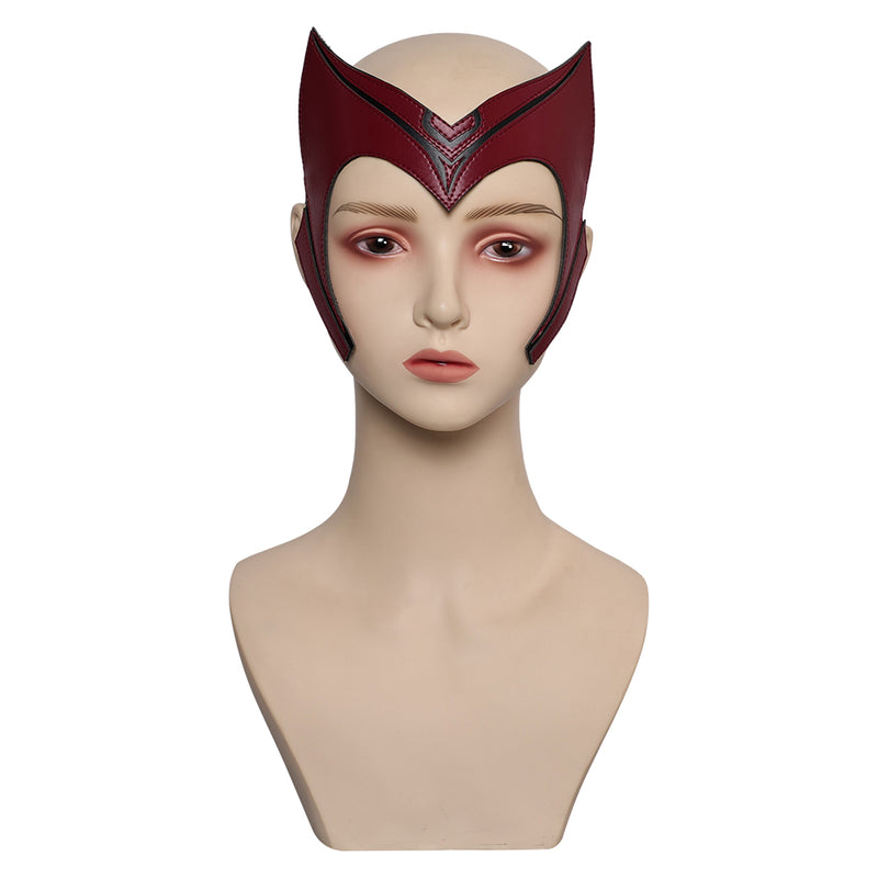 headgear Scarlet Witch Mask Cosplay Latex Masks Helmet Masquerade Halloween Party Costume Props cos