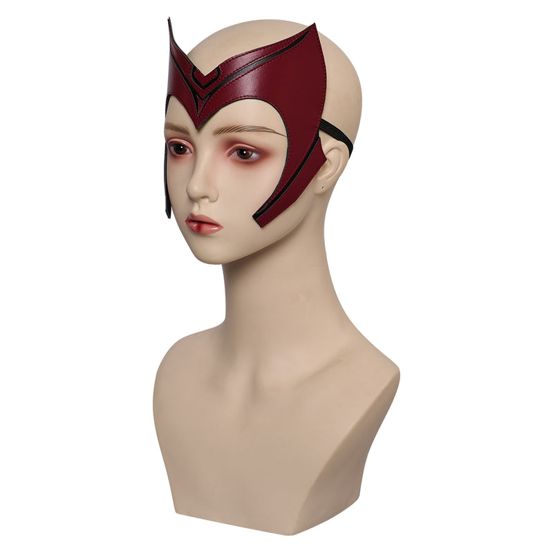 headgear Scarlet Witch Mask Cosplay Latex Masks Helmet Masquerade Halloween Party Costume Props cos