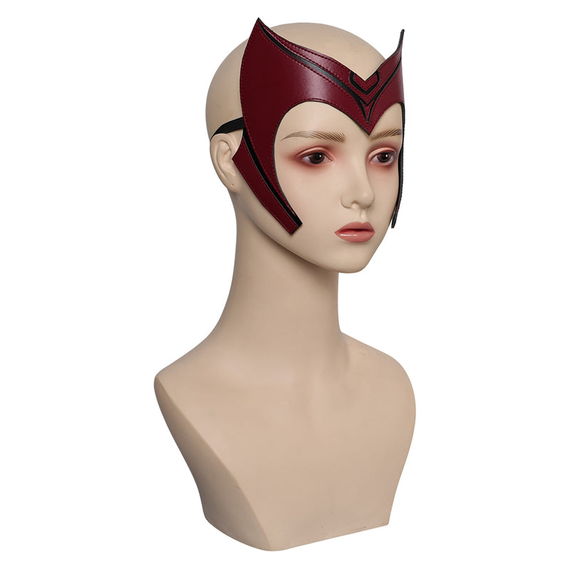 headgear Scarlet Witch Mask Cosplay Latex Masks Helmet Masquerade Halloween Party Costume Props cos