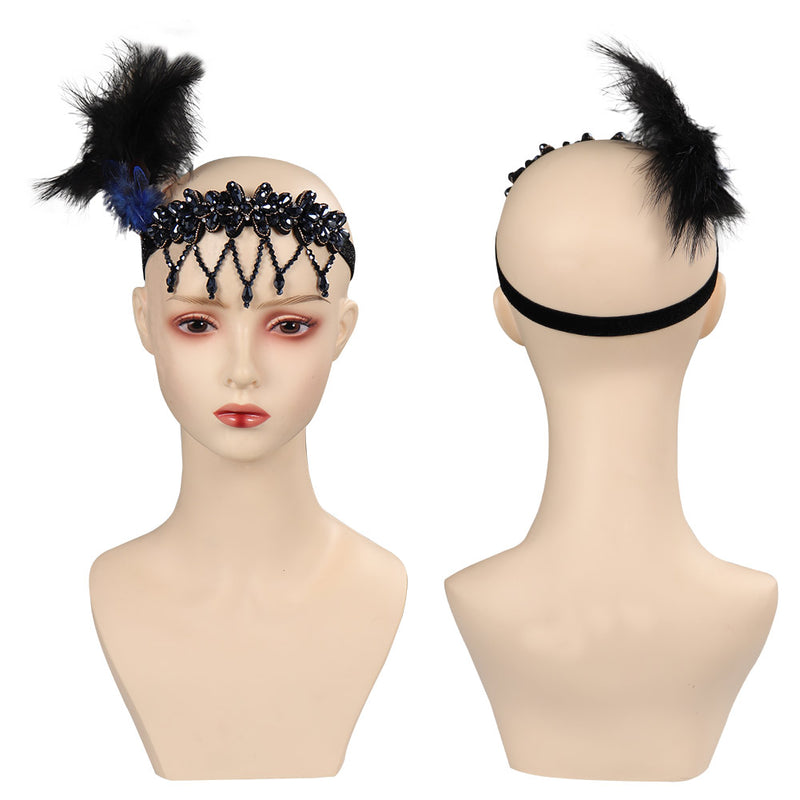 Headpiece 1920’s Halloween Carnival Party Disguise Headband Costume Prop Hair Feather party