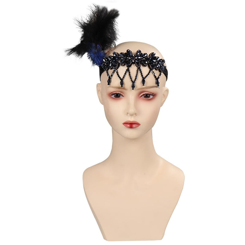 Headpiece 1920’s Halloween Carnival Party Disguise Headband Costume Prop Hair Feather party