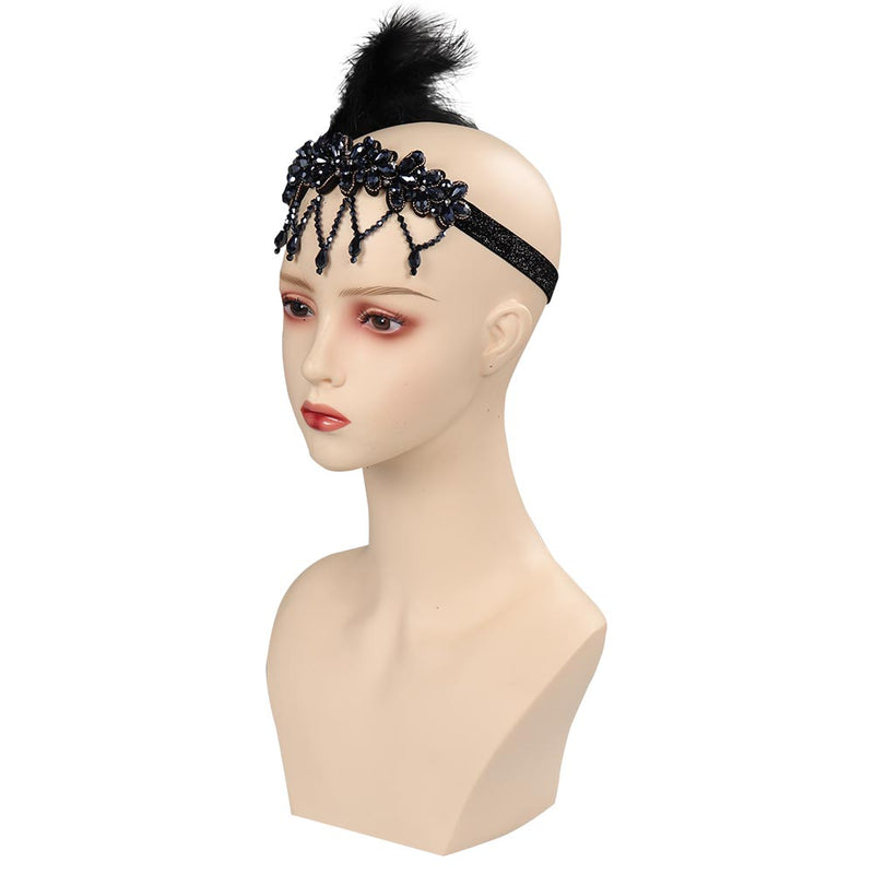 Headpiece 1920’s Halloween Carnival Party Disguise Headband Costume Prop Hair Feather party