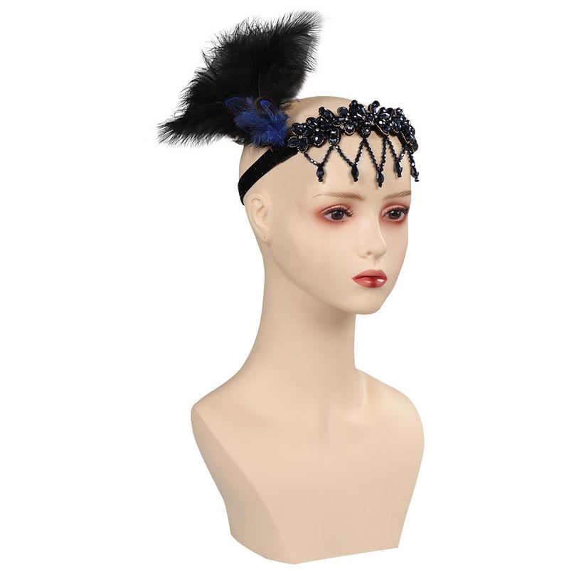 Headpiece 1920’s Halloween Carnival Party Disguise Headband Costume Prop Hair Feather party