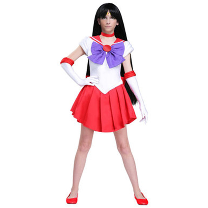 Hino Rei Sailor Mars Cosplay Costume Dress Outfits Halloween Carnival Party Suit