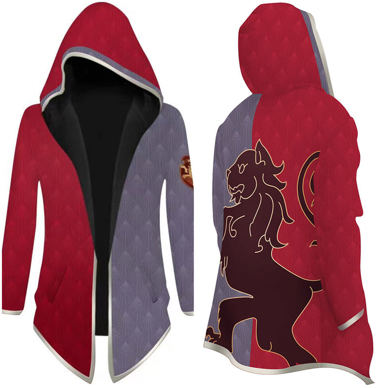 Hogwarts Legacy Gryffindor Cosplay Hoodie 3D Printed Hooded Sweatshirt Men Women Casual Streetwear  Long Jacket Coat