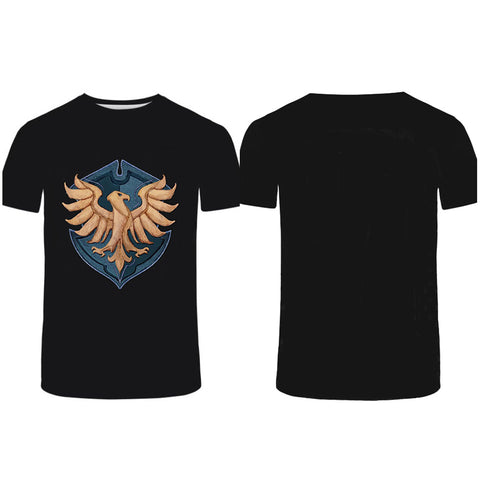 Hogwarts Legacy Ravenclaw Cosplay T-shirt 3D Print Short Sleeve Shirt