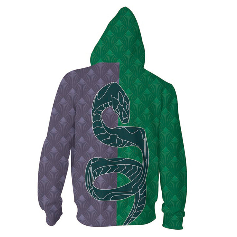 Hogwarts Legacy Slytherin Cosplay Hoodie 3D Printed Hooded Sweatshirt Men Women Casual Streetwear Pullover