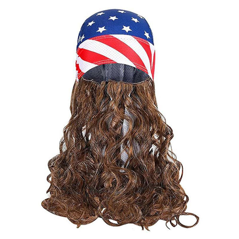 Independence Day wig Cosplay Wig Heat Resistant Synthetic Hair Carnival Halloween Party Props