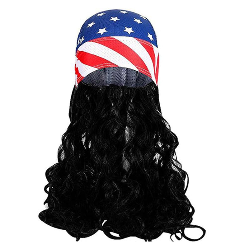 Independence Day wig Cosplay Wig Heat Resistant Synthetic Hair Carnival Halloween Party Props