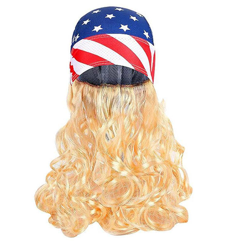 Independence Day wig Cosplay Wig Heat Resistant Synthetic Hair Carnival Halloween Party Props