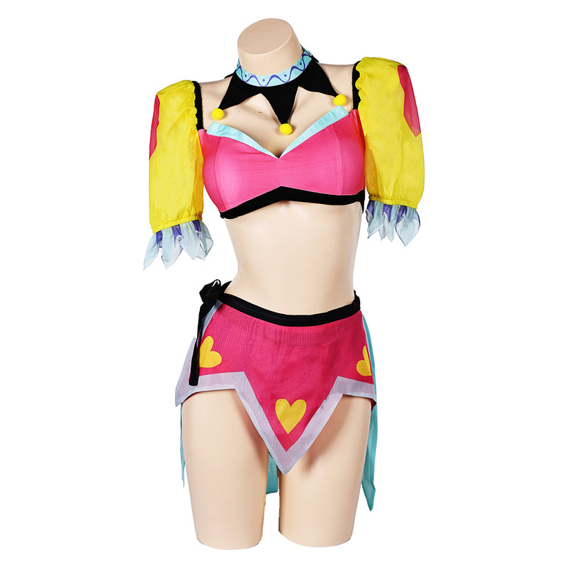 Interesting Cosplay Costume Outfits Halloween Carnival Suit Fizzarolli Helluva Boss swimsuit clown