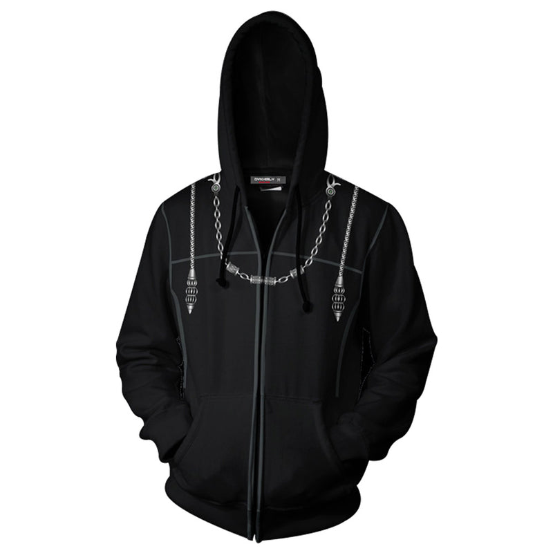 Inventory Kingdom Hearts Hoodie Cosplay Xemnas Sweatshirt Zip hoodie Pullover Hoodie