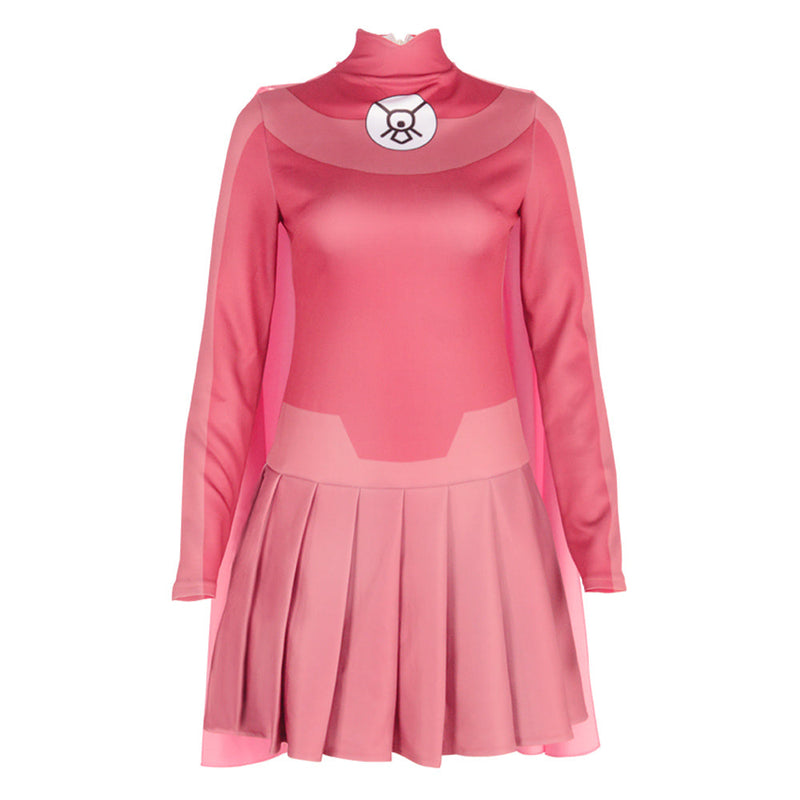 VeeGet Invincible: Atom Eve 2023 Women Pink Dress for Carnival Halloween Cosplay Costume