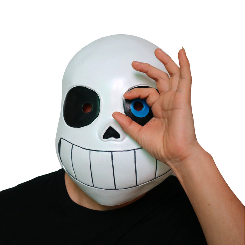 Japanese Anime Undertale Sans Cosplay Mask Full Head Latex Mask Helmet Halloween Party Carnival Prop