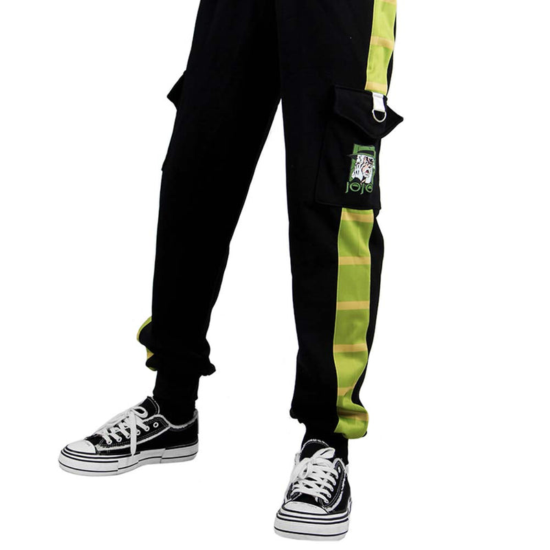 JoJo‘s Bizarre Adventure Joseph Joestar Cosplay Pants Women Men 3D Print Pocket Cargo Casual Loose Trousers