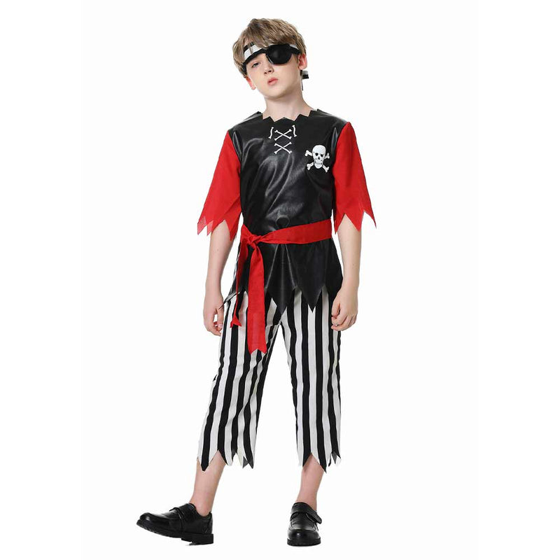 Kids  pirate Cosplay Costume Outfits Halloween Carnival Suit