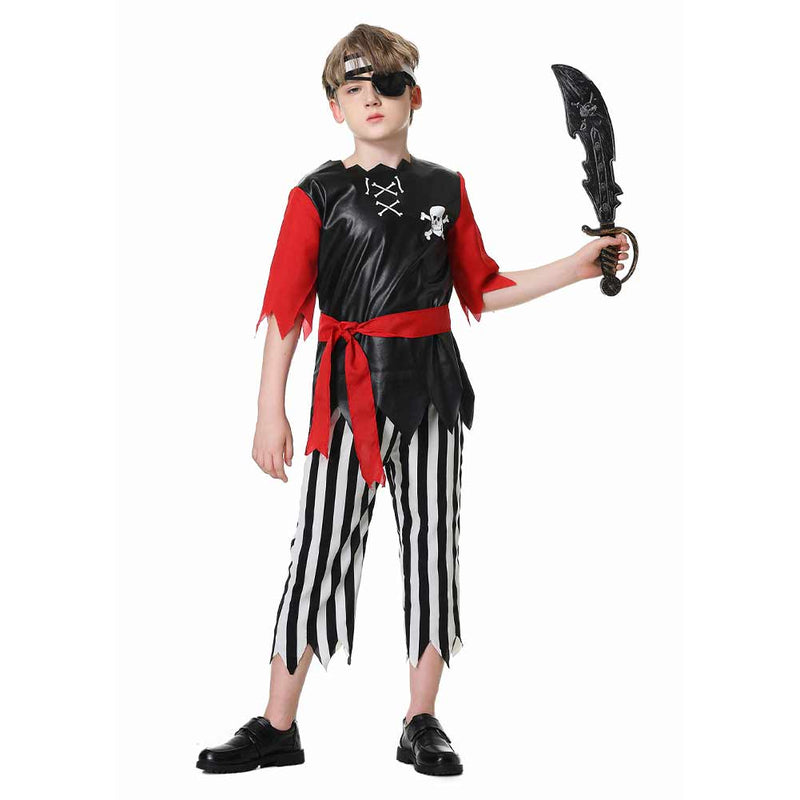 Kids  pirate Cosplay Costume Outfits Halloween Carnival Suit