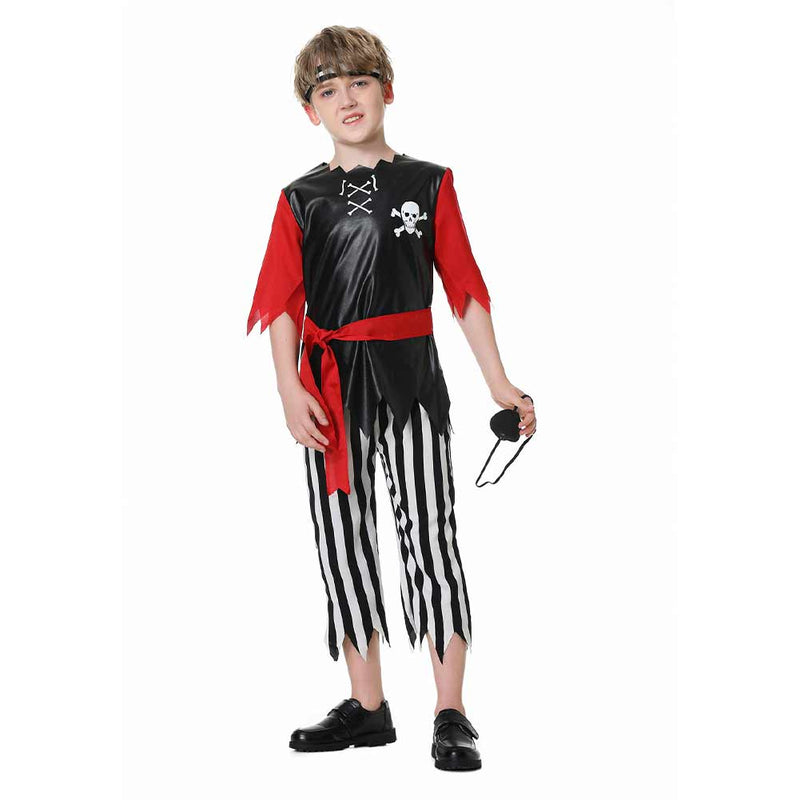 Kids  pirate Cosplay Costume Outfits Halloween Carnival Suit