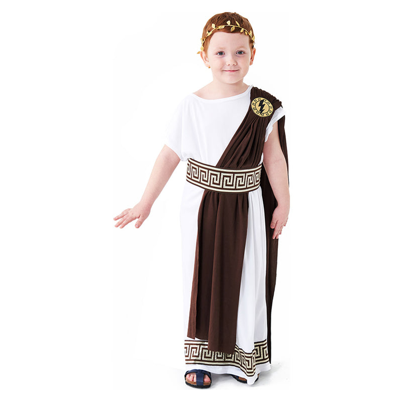 Kids Children Ancient Greek mythology Cosplay Costume Outfits Halloween Carnival Suit