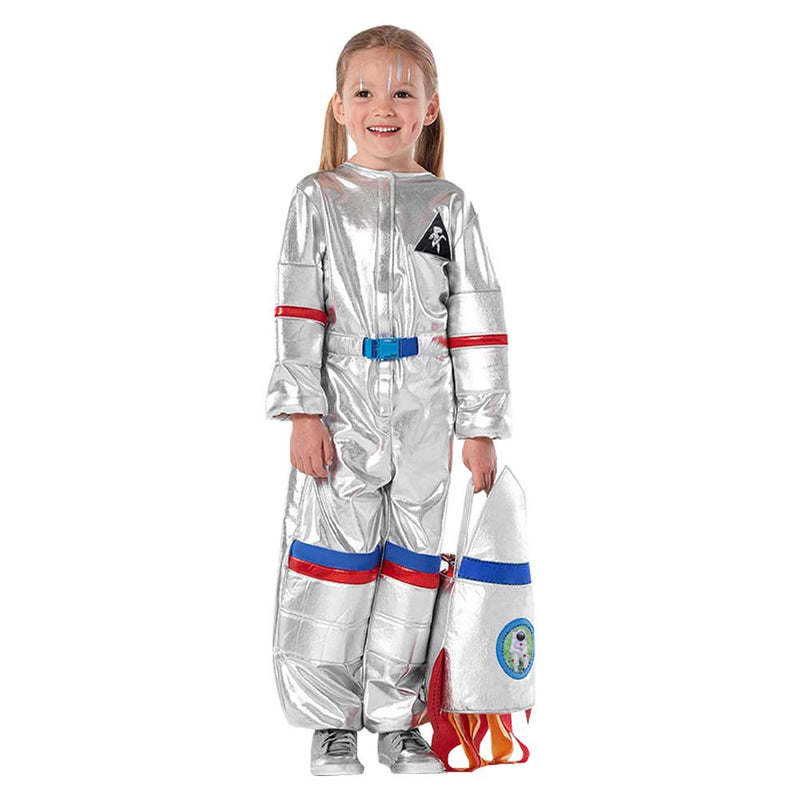 Kids Children Astronaut Costume Bag Cosplay Costume Outfits Halloween Carnival Suit