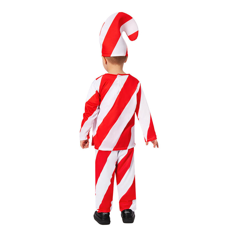 VeeGet Kids Children Candy Cane Cosplay Costume Outfits Christmas Carnival Suit BoysKidsCostume