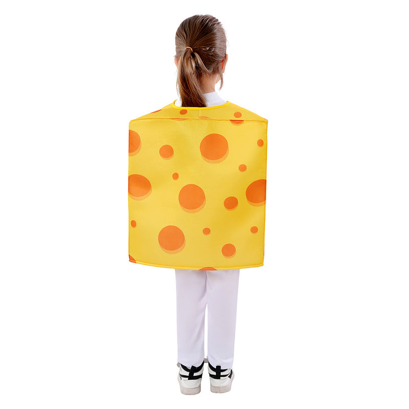 Kids Children Cheese Cosplay Costume Outfits Halloween Carnival Suit