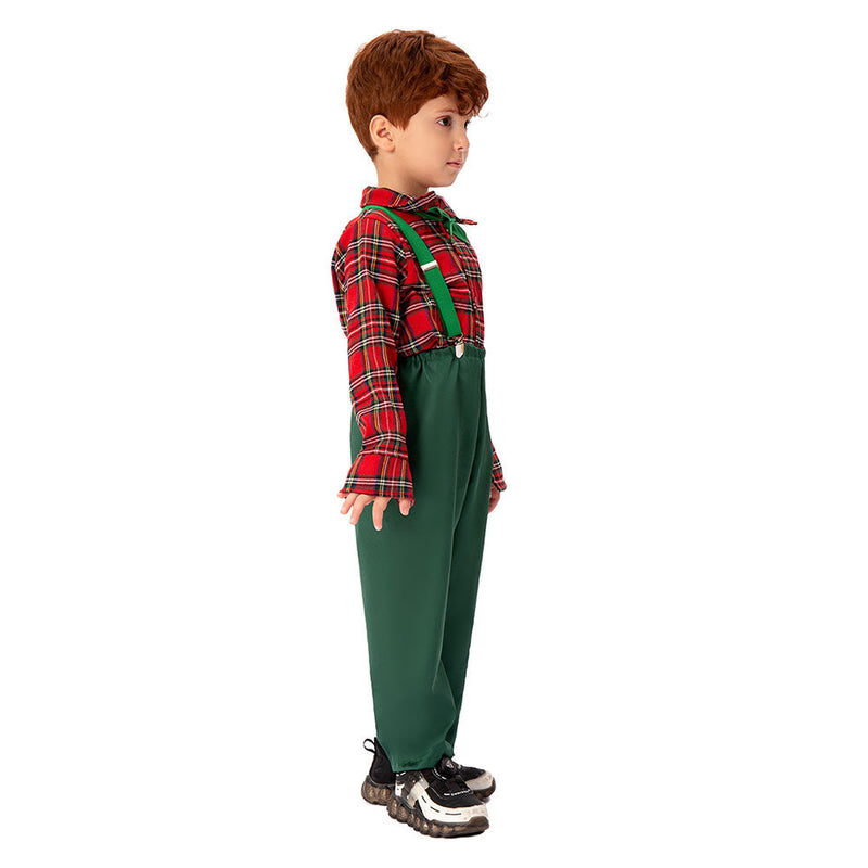 VeeGet Kids Children Christmas Scotland Cosplay Costume Outfits Christmas Carnival Suit BoysKidsCostume