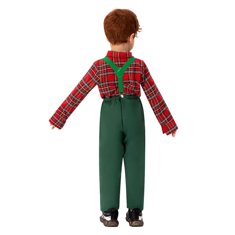 VeeGet Kids Children Christmas Scotland Cosplay Costume Outfits Christmas Carnival Suit BoysKidsCostume