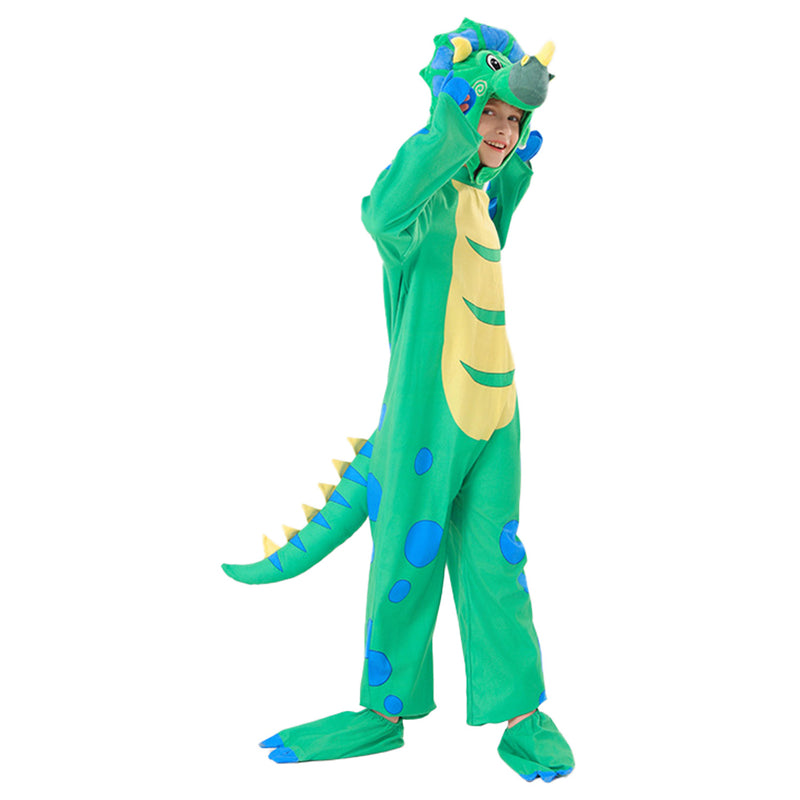 Kids Children dinosaur Stage Performance Cosplay Costume Outfits Halloween Carnival Suit