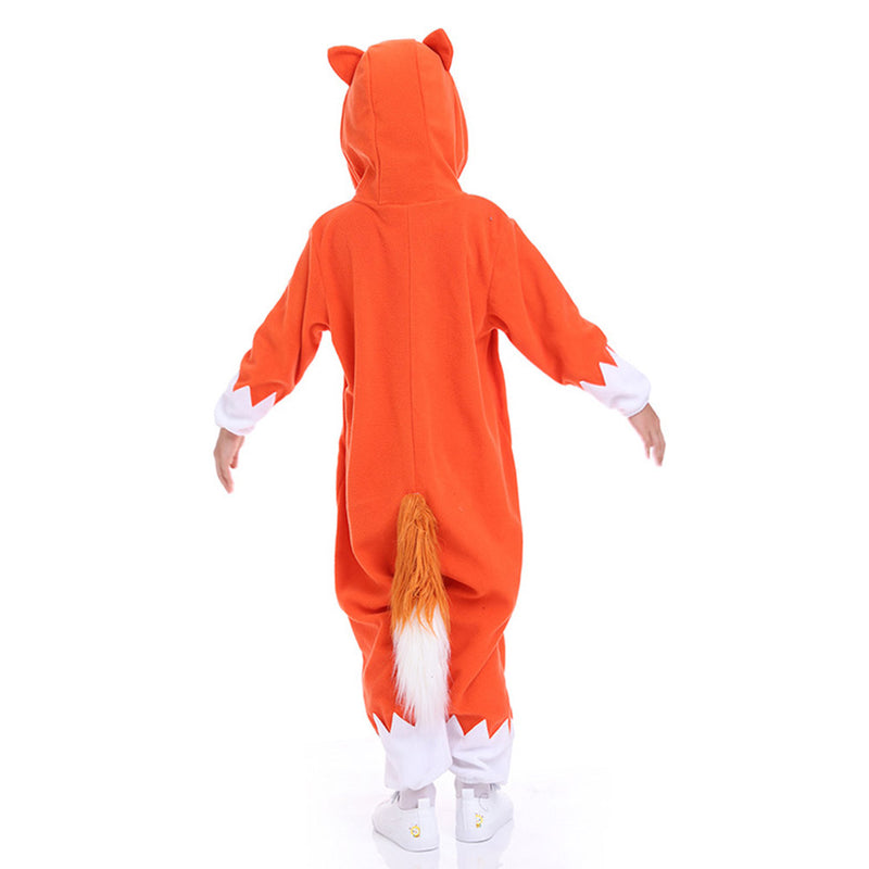 Kids Children FOX Jumpsuit Cosplay Costume Outfits Halloween Carnival Suit