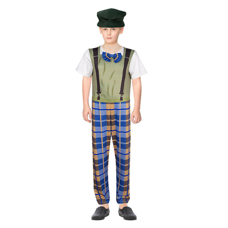 Kids Children grandpa Cosplay Costume Outfits Halloween Carnival Party Suit