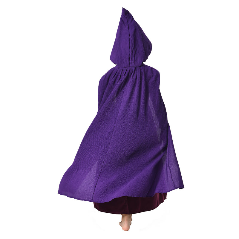 Kids Children Hocus Pocus 2 Sarah Sanderson Cosplay Costume Cloak Halloween Carnival Suit