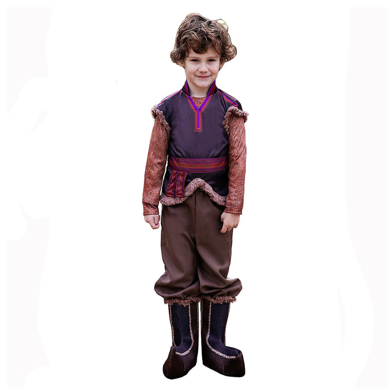 Kids Children Kristoff Cosplay Costume Outfits Halloween Carnival Party Disguise Suit